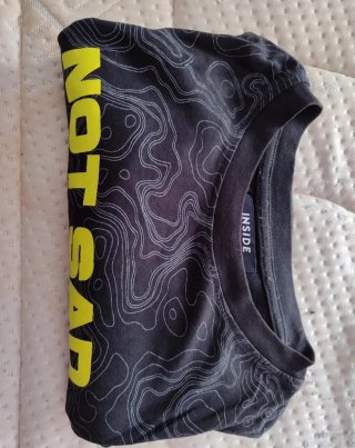 Camiseta Inside Talla S Not Sad But Happy