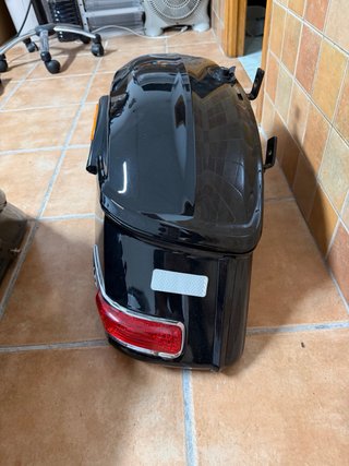 Maletas Laterales Moto Custom Negras