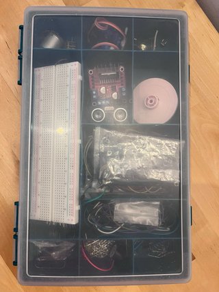 Caja componentes electrónicos Arduino