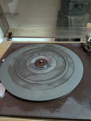 Giradischi Europhon Cassa Legno Coperchio