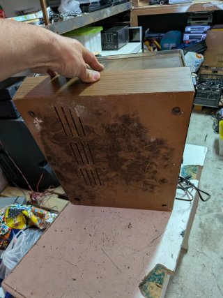 Giradischi Europhon Cassa Legno Coperchio