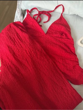 Conjunto rojo verano