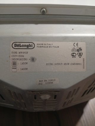 Forno Microonde DeLonghi con Grill