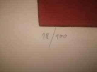 Litografia numerata ritratto maschile.