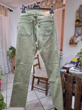 Jeckerson Jeans Pantalone Verde Militare Tg 25
