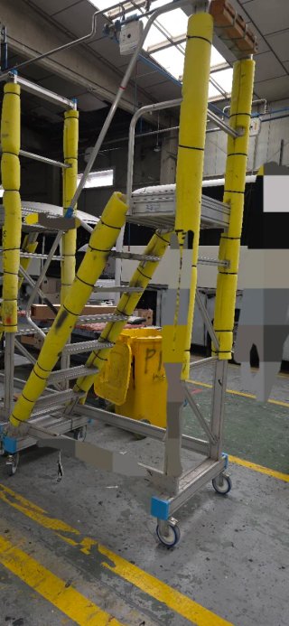 Plataforma Escalera Móvil Aluminio