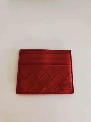 Porta carte di credito Bottega Veneta Rosso
