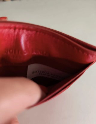 Porta carte di credito Bottega Veneta Rosso
