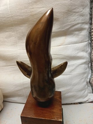 Figura Bronce Art Decó Fenec