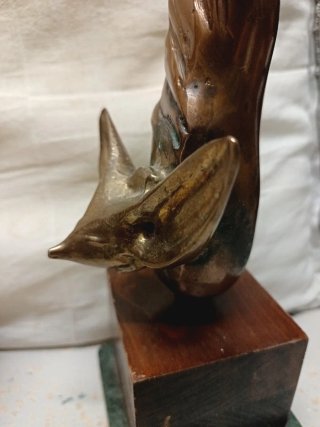 Figura Bronce Art Decó Fenec