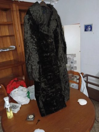 Abrigo de garras casi sin usar