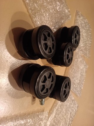 Ruedas Silla Oficina Nuevas (5 unidades)