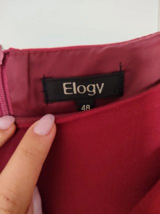 Vestito Elogy bordeaux con fiocco