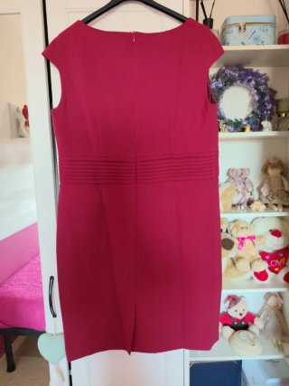 Vestito Elogy bordeaux con fiocco