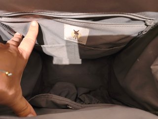 Mochila cambiador Lässig gris