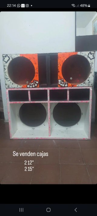 Cajones para woofer 15 y 12 pulgadas car audio