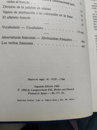 Diccionario frances - español