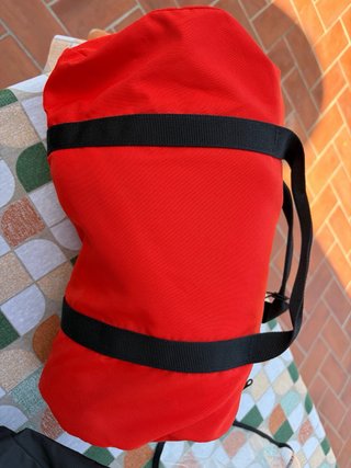 Carro YOYO Rojo, saco, plastico, porta vaso, funda