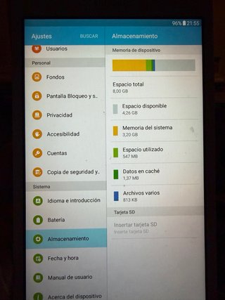 Tablet Samsung A6 Blanca 8GB