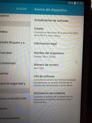 Tablet Samsung A6 Blanca 8GB