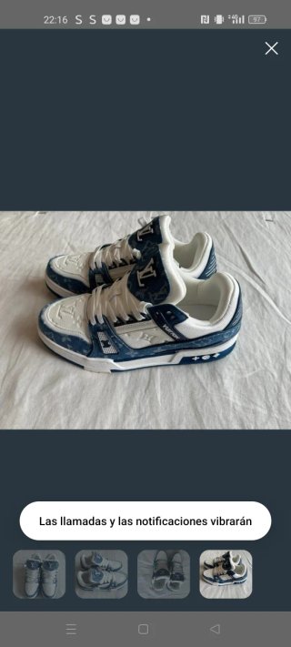 Zapatillas Louis Vuitton Blancas y Azules