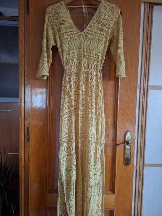 Vestido calado amarillo