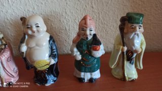 Figuras Dioses Chinos Suerte Cerámica