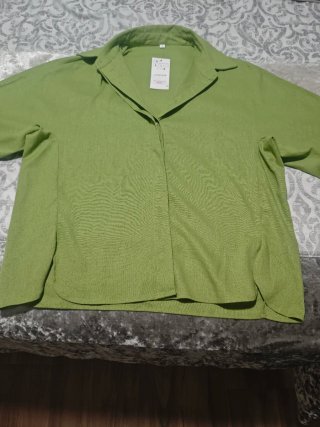 Conjunto Blusa y Pantalón Verde Talla L