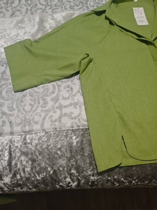 Conjunto Blusa y Pantalón Verde Talla L