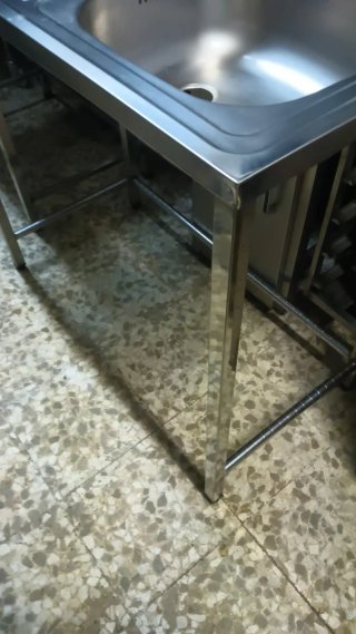 Fregadero Acero Inox 100x50cm con Patas