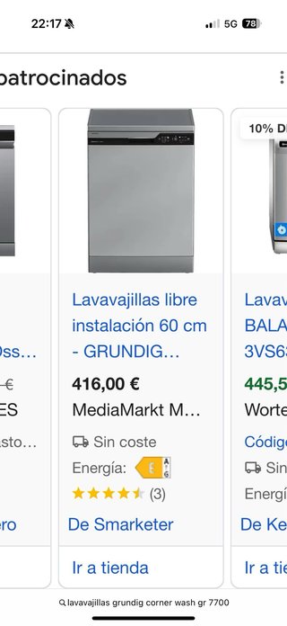 Lavavajillas Grundig