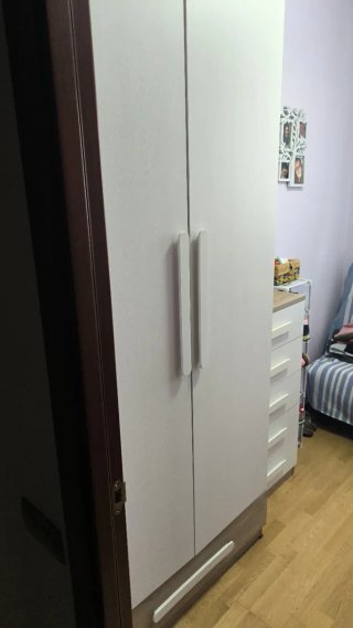 Mueble de salón madera y cristal