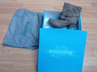 Botas Mustang Marrones/Gris Talla 38