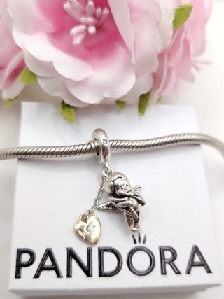 Charm Pandora Cupido con Cuore YOU