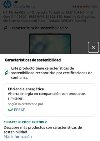 Ordenador portátil HP Plata