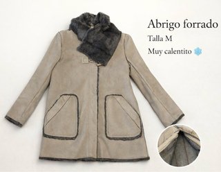 Abrigo forrado Talla M