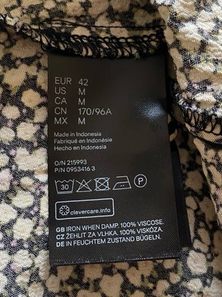 Vestido largo H&M estampado floral