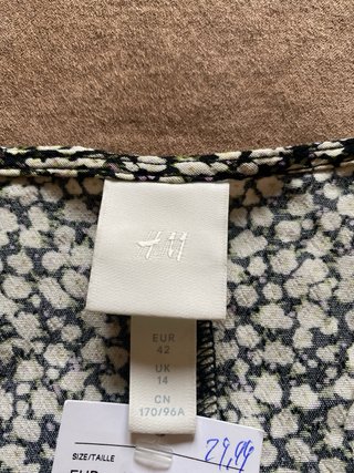 Vestido largo H&M estampado floral