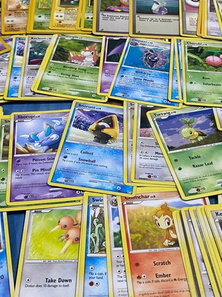 100 cartas pokémon 1995-2009 inglés