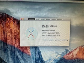 iMac 20 2008 funzionante + tastiera Apple