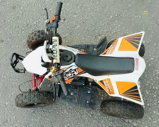 Quad ROAN infantil naranja y blanco