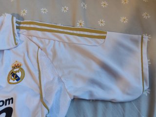 Camiseta Real Madrid Adidas Blanca y Dorada