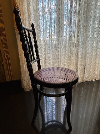 6 Sedie Thonet in Legno e Rattan