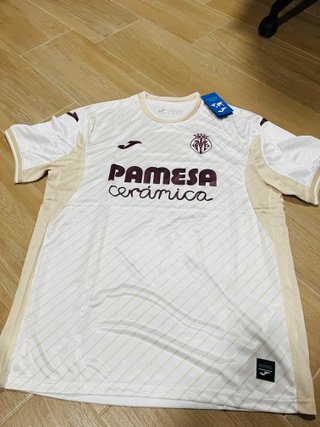 Camiseta Joma VCF Fútbol Beige/Blanco Talla M