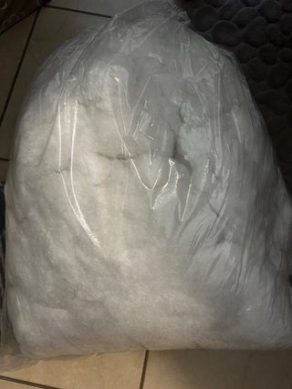 Imbottitura per cuscini in poliestere bianco
