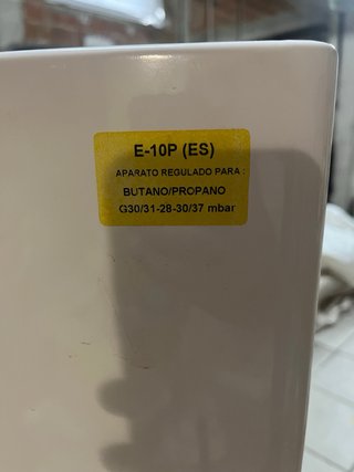 Calentador Cointra Gas Butano