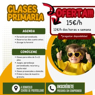 Clases particulares de verano