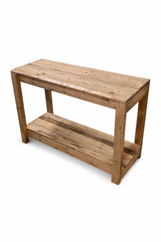 Consola Rústica Madera Reciclada color roble