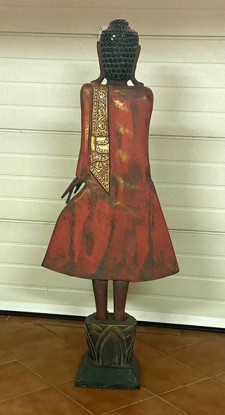 Estatua Buda Madera Tallada