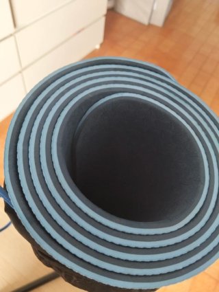 Alfombra de Yoga Azul con Funda